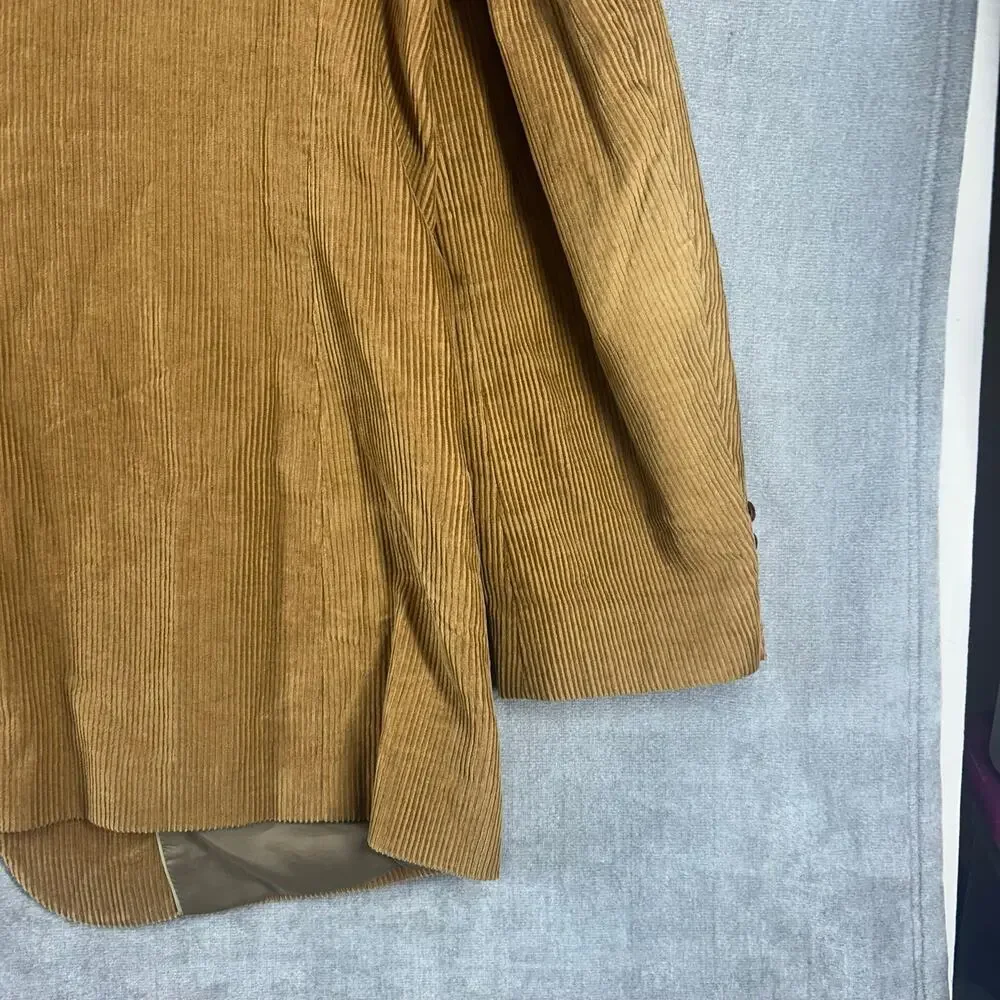 Joe Namath Signature Collection Vintage 80s Tan Corduroy Blazer 48L